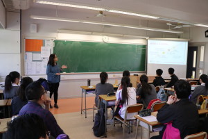 Lecturer from Open University of Hong Kong ( Nursing ) is sharing the study pathways and requirments to students.